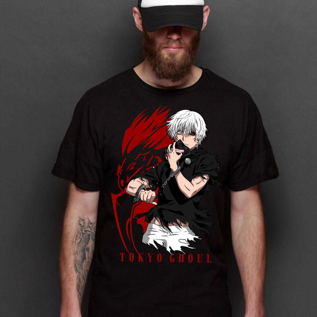 Tokyo Ghoul Ken Kaneki V2 T-Shirt Japanese Anime Tee