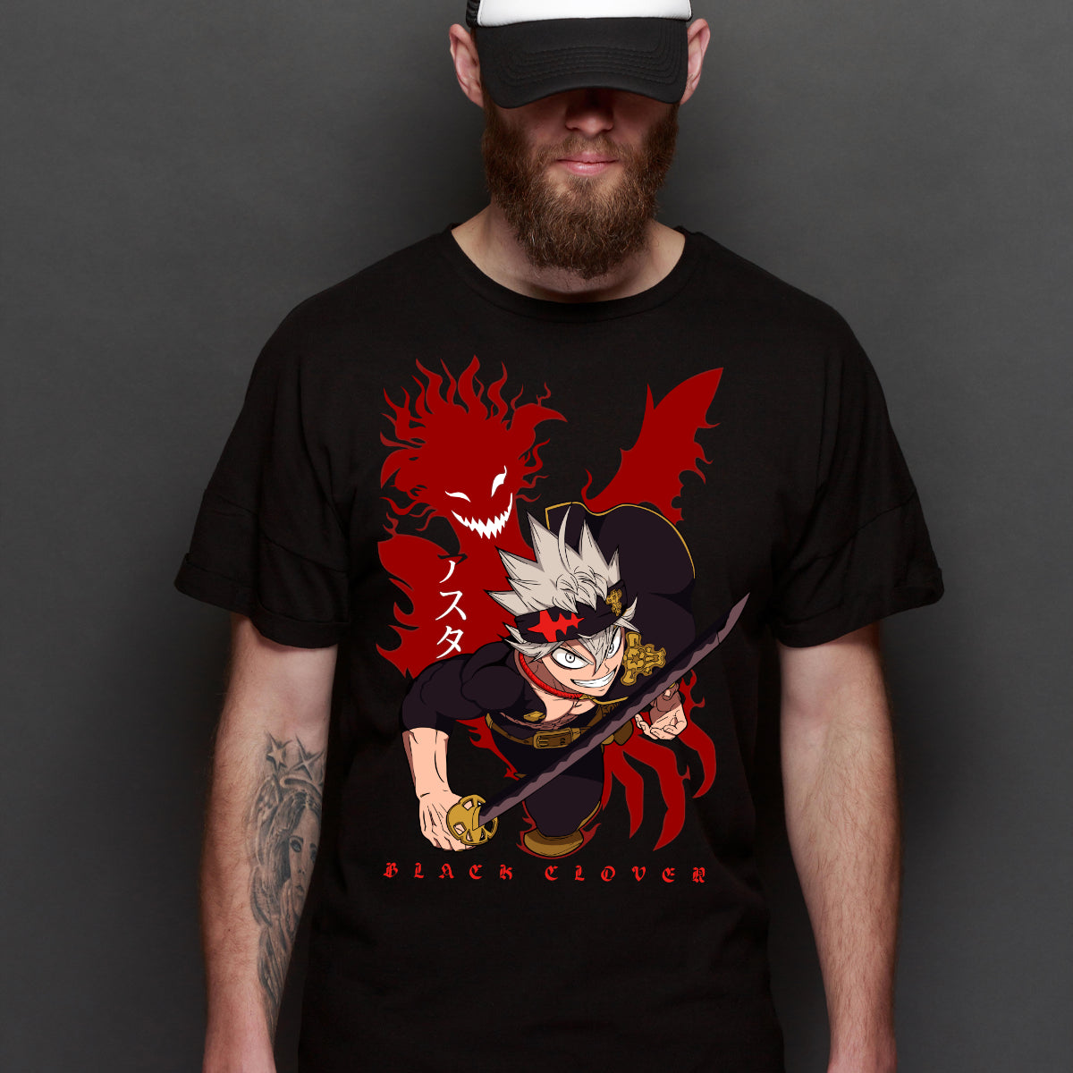Black Clover Asta V2 T-Shirt Japanese Anime Tee