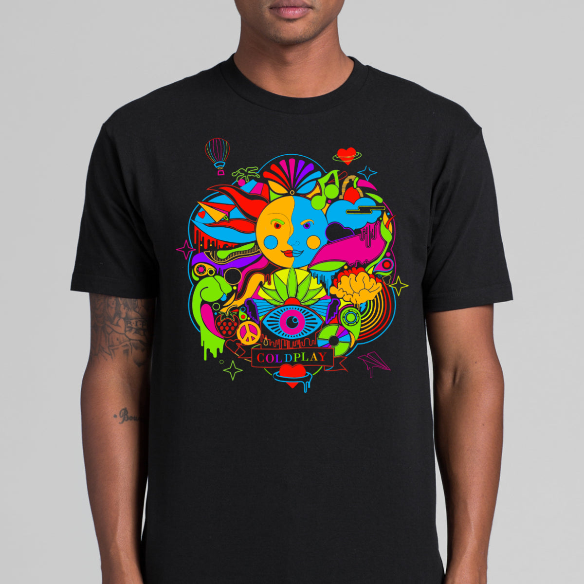 Coldplay V3 T-Shirt Band Family Tee Music Rock and Roll