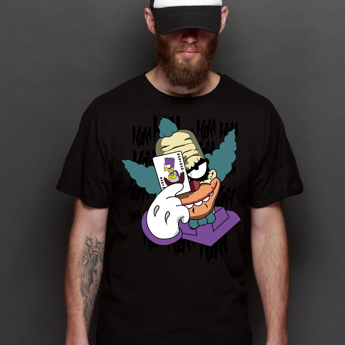 The Simpsons Krusty The Clown as Joker T-Shirt Funny Tee