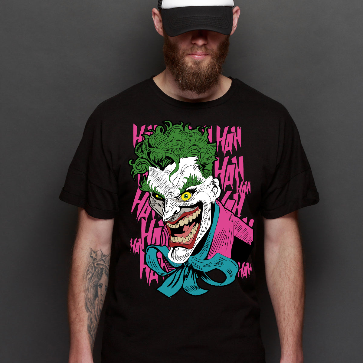 The Joker Haha Batman T-Shirt Super Villain Tee