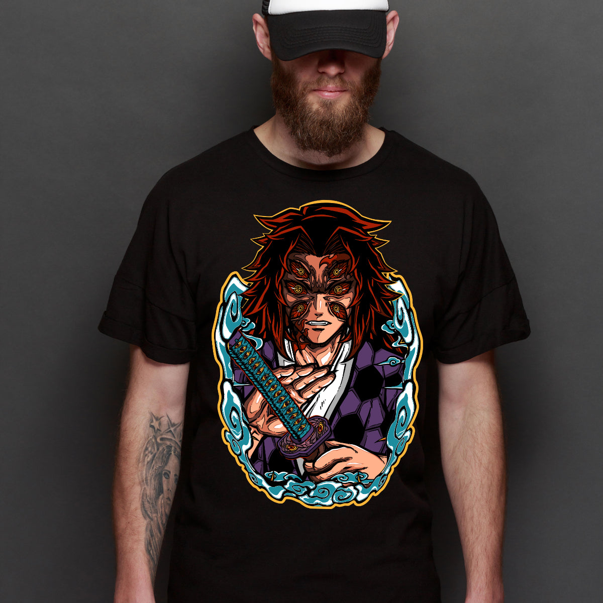 Demon Slayer Kokushibo Ver8 T-Shirt Japanese Anime Tee