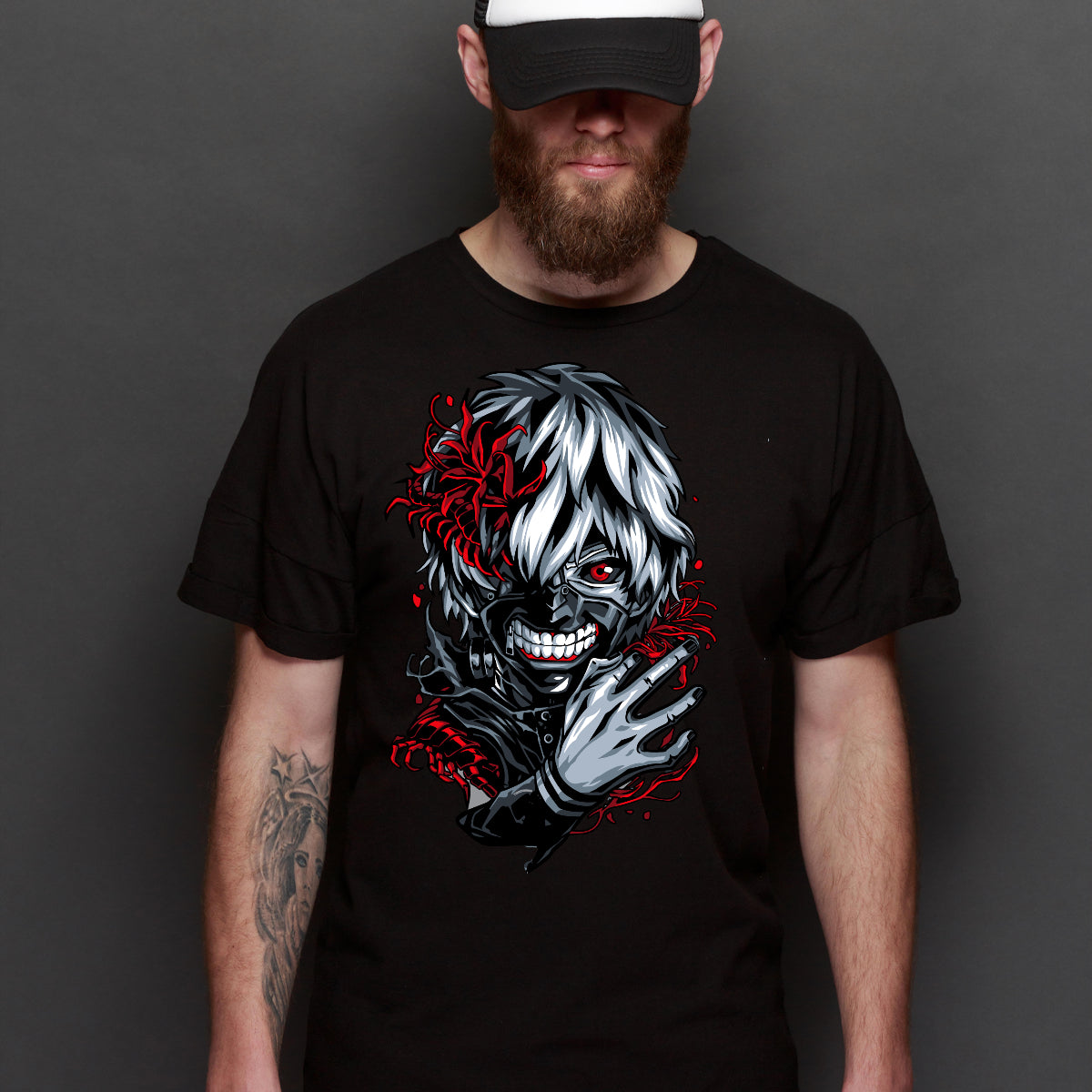 Tokyo Ghoul Ken Kaneki T-Shirt Japanese Anime Tee