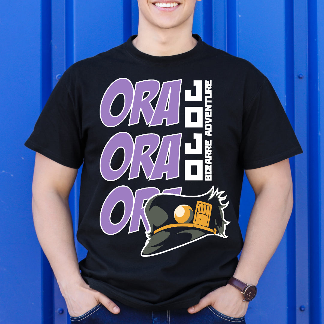 JoJo's Bizarre Adventure Ora! T-Shirt Japanese Anime Tee