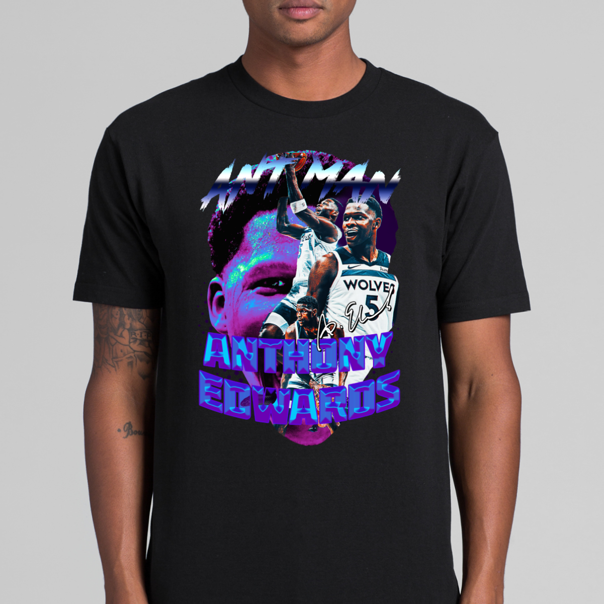 Anthony Edwards Ant Man V3 NBA T-Shirt Sport Athlete Family Tee
