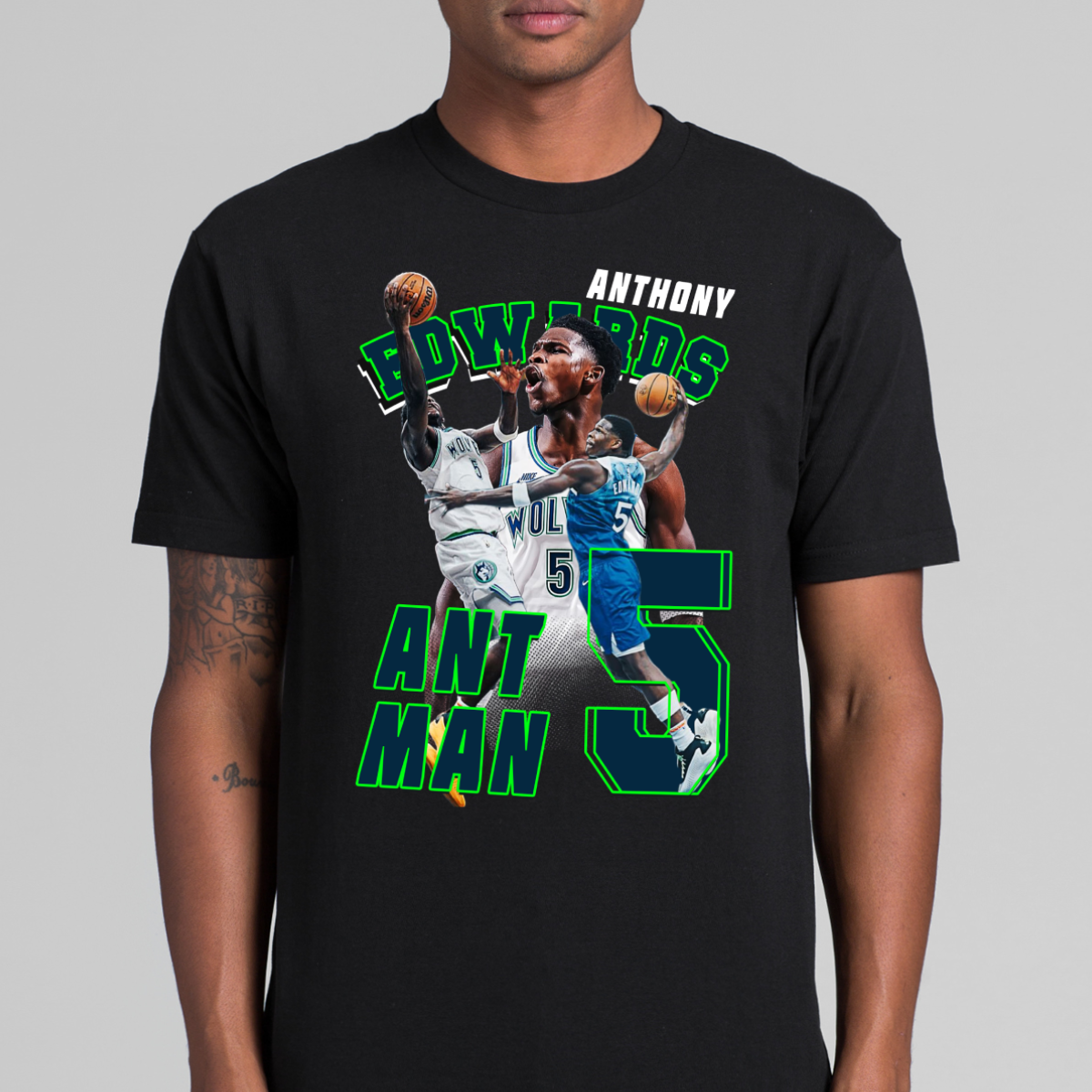 Anthony Edwards Ant Man V4 NBA T-Shirt Sport Athlete Family Tee