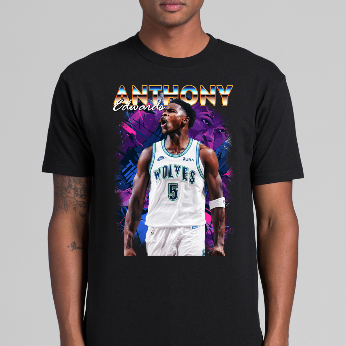 Anthony Edwards NBA T-Shirt Sport Athlete Family Tee