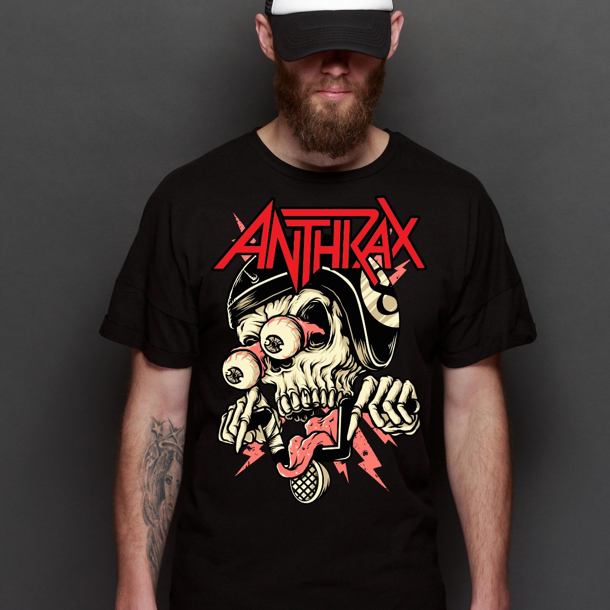 Anthrax V5 T-Shirt Band Family Tee Music Heavy Metal