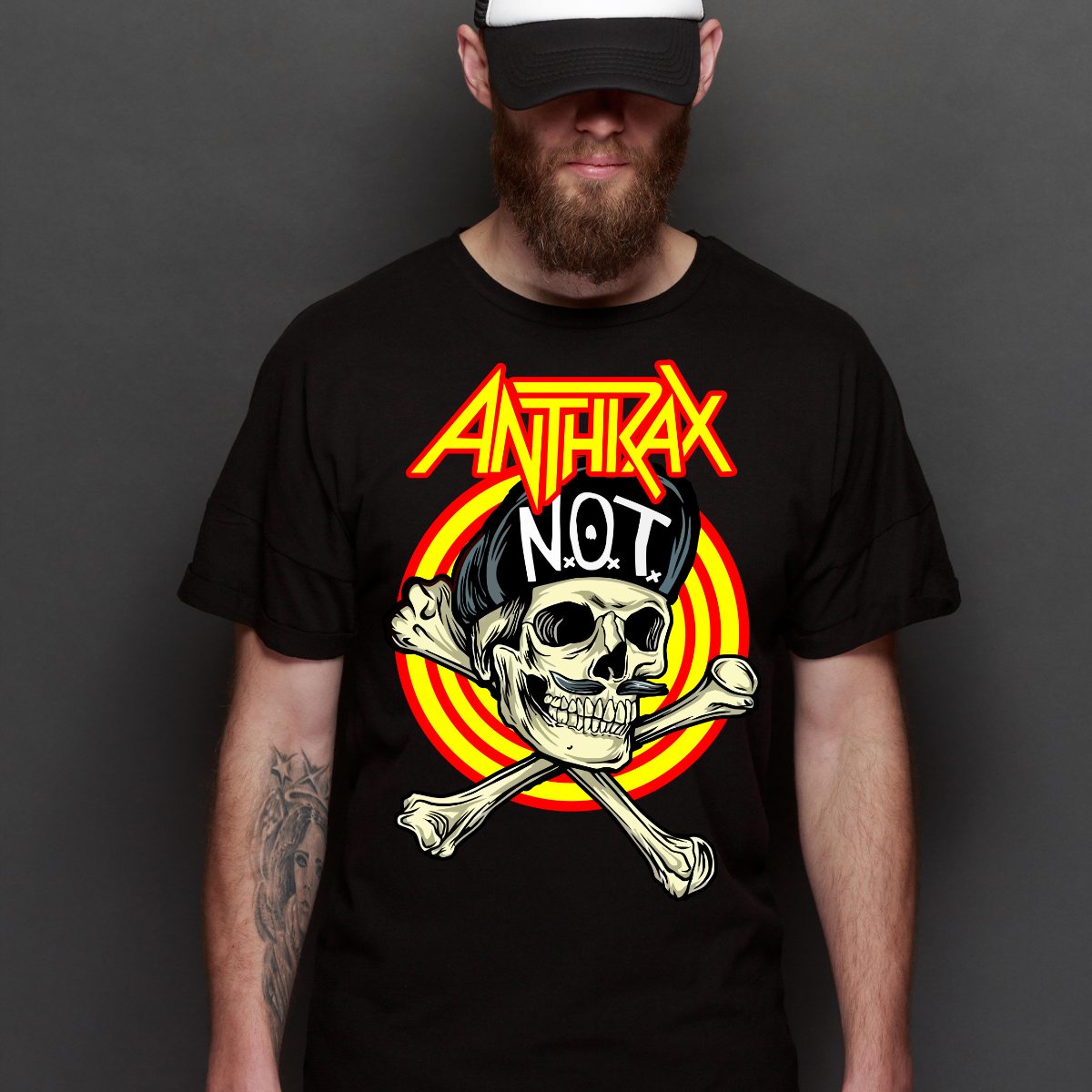 Anthrax V2 T-Shirt Band Family Tee Music Heavy Metal
