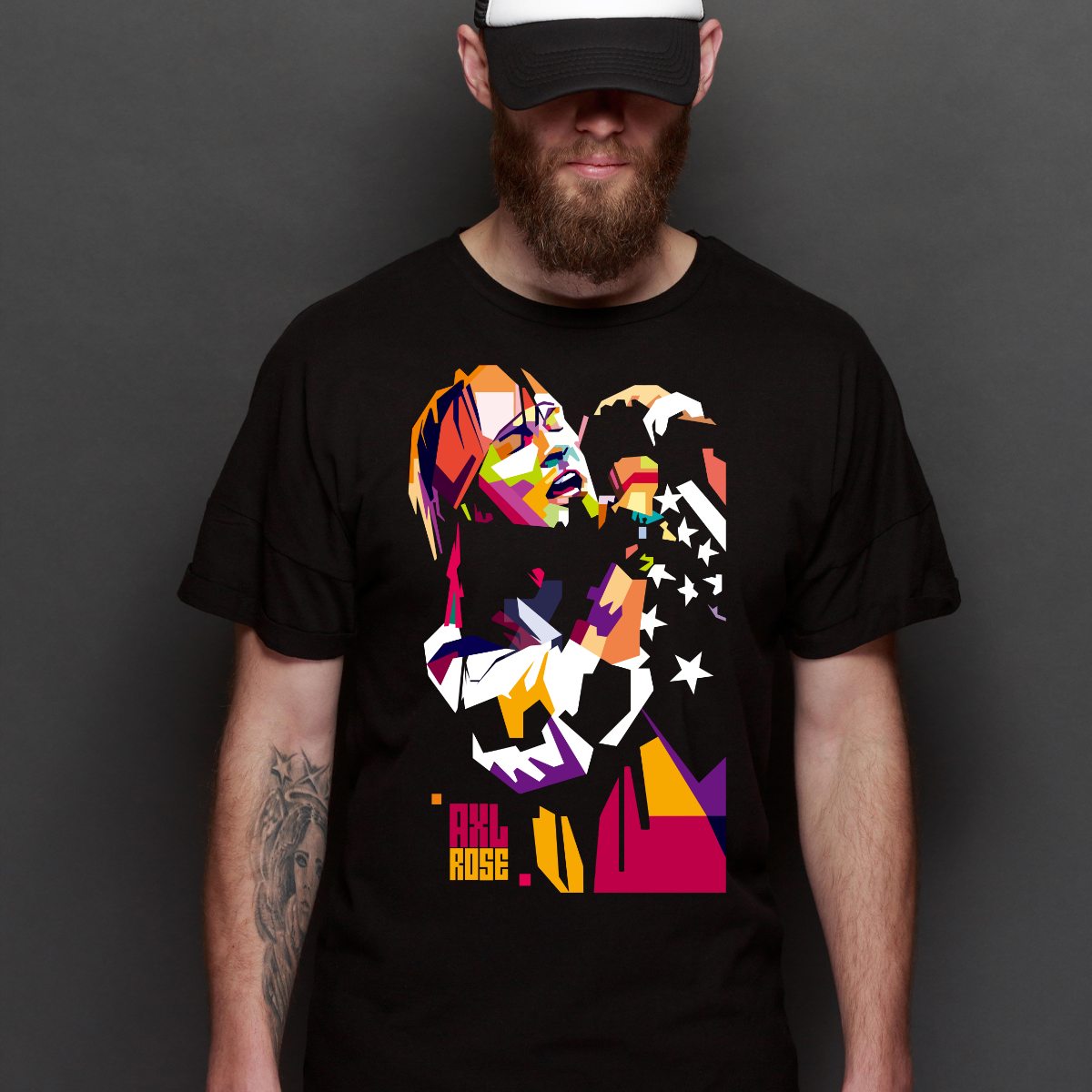 Guns N' Roses AXL Rose T-Shirt Band Family Tee Music Rock And Roll