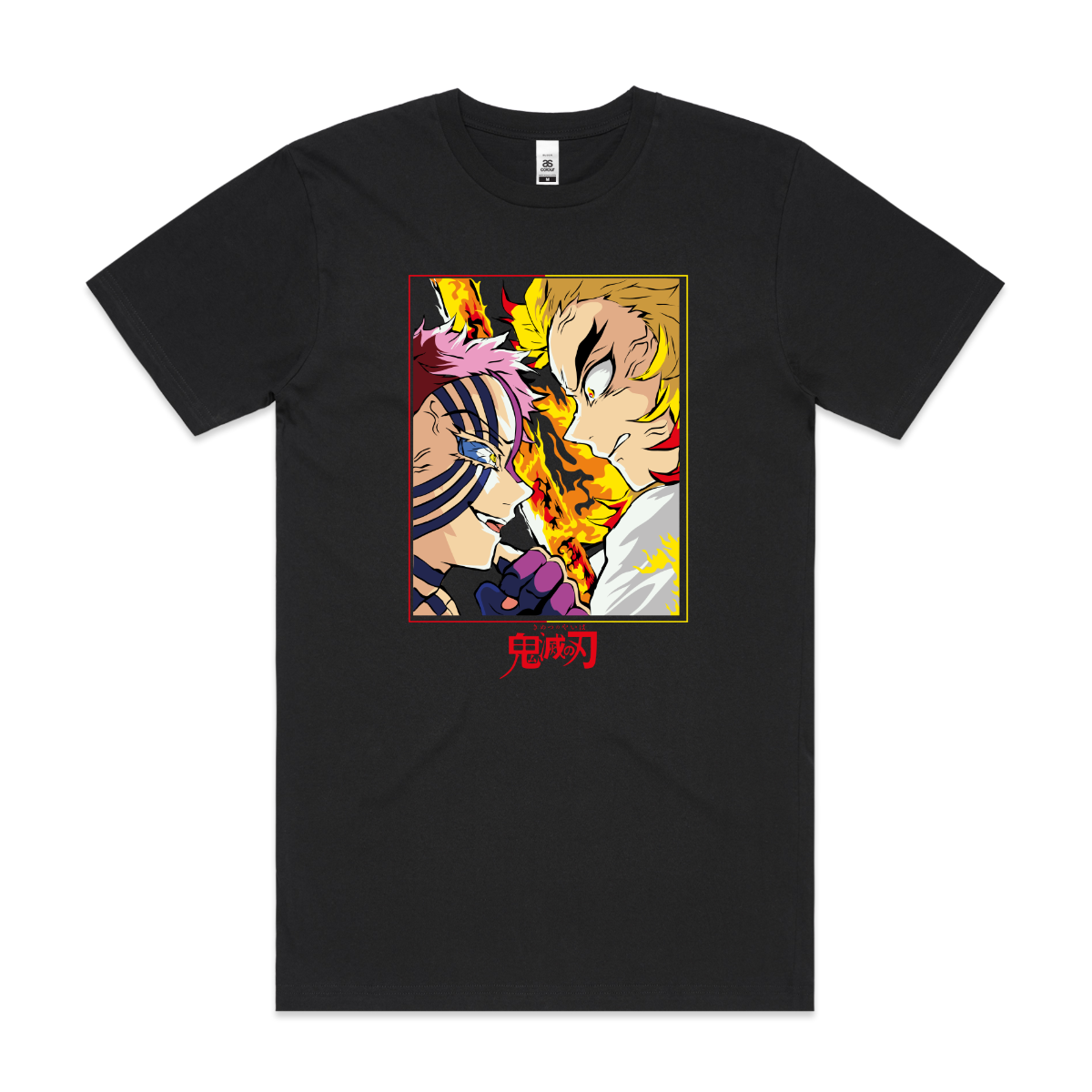 Demon Slayer Rengoku vs Akaza T-Shirt Japanese Anime Tee