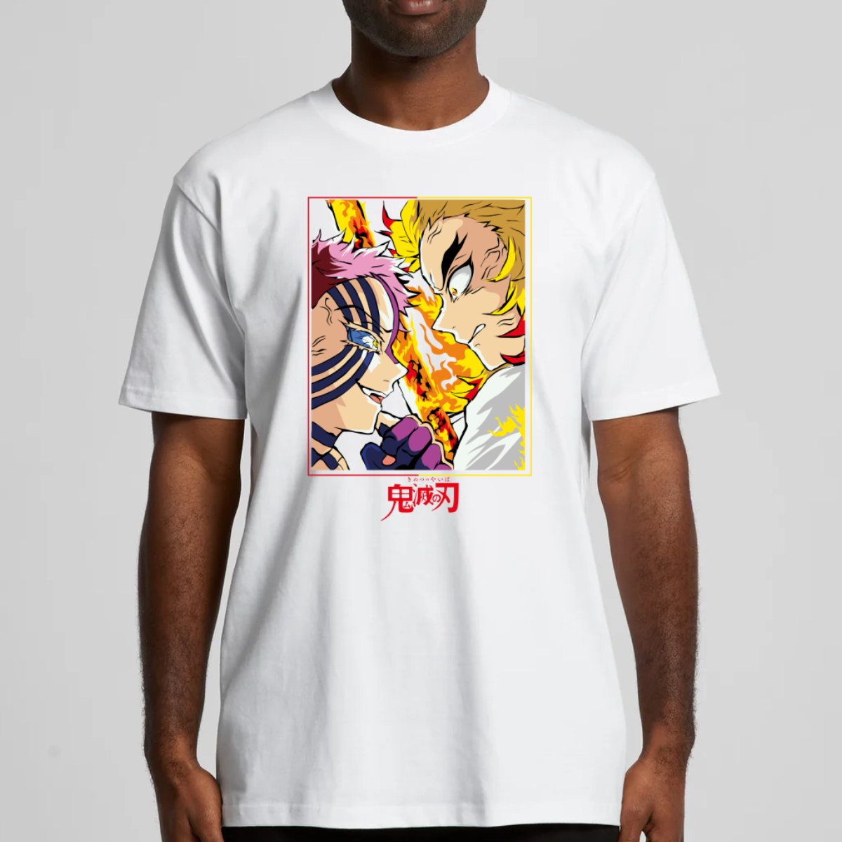 Demon Slayer Rengoku vs Akaza T-Shirt Japanese Anime Tee