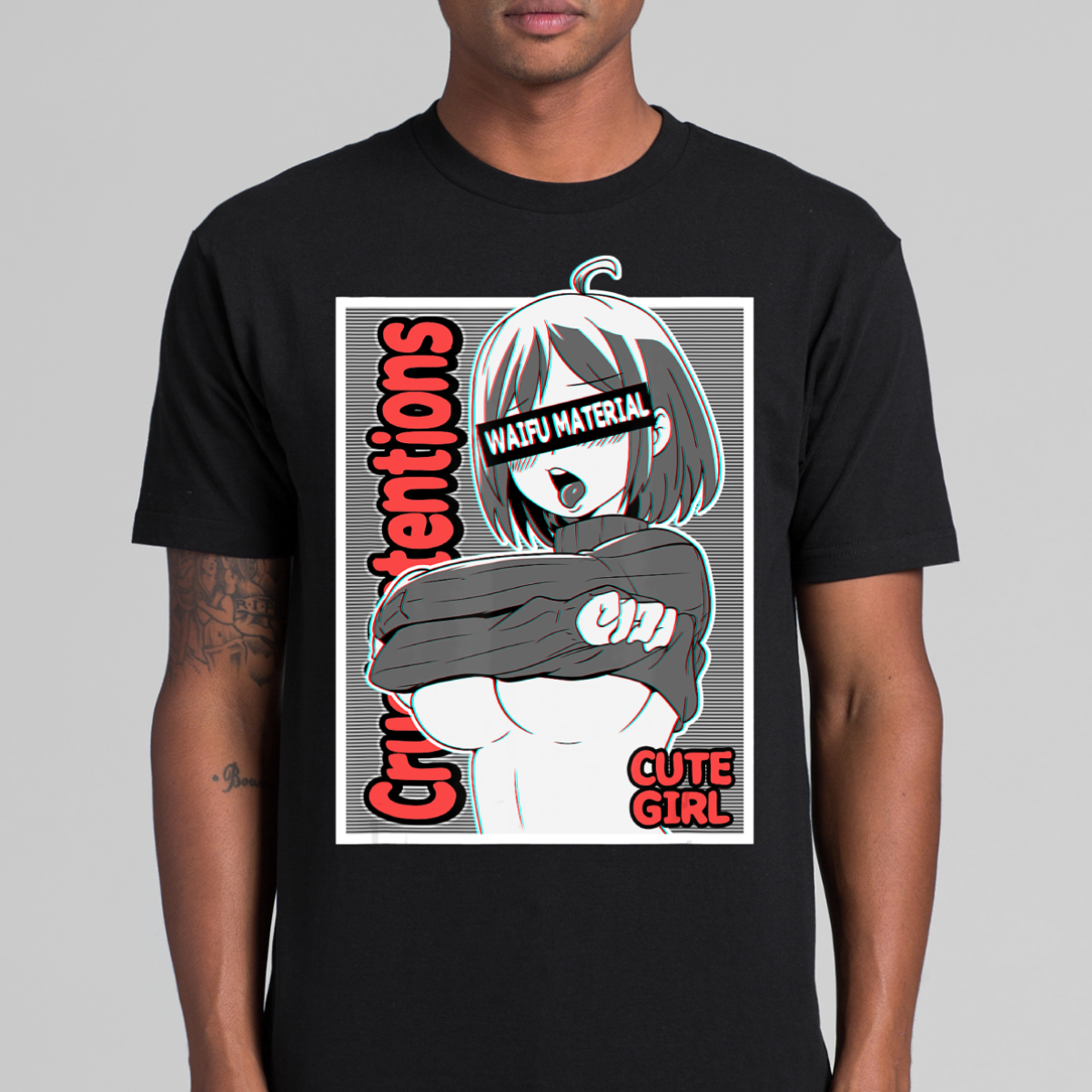Japanese Ahegao T-Shirt Anime Waifu Girl Tee