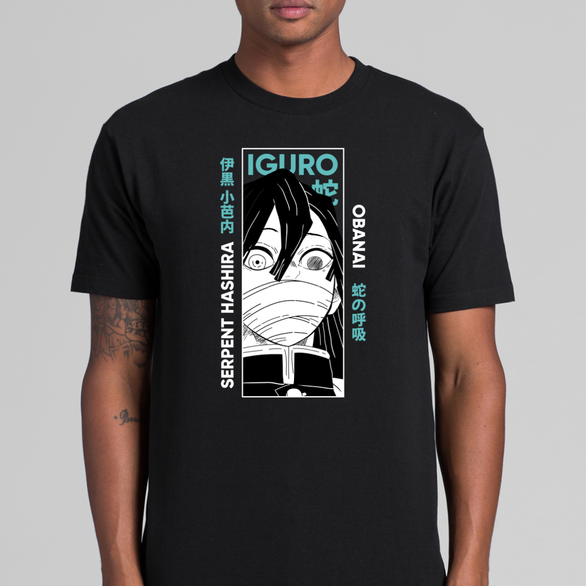 Demon Slayer Obanai Iguro T-Shirt Japanese Anime Tee