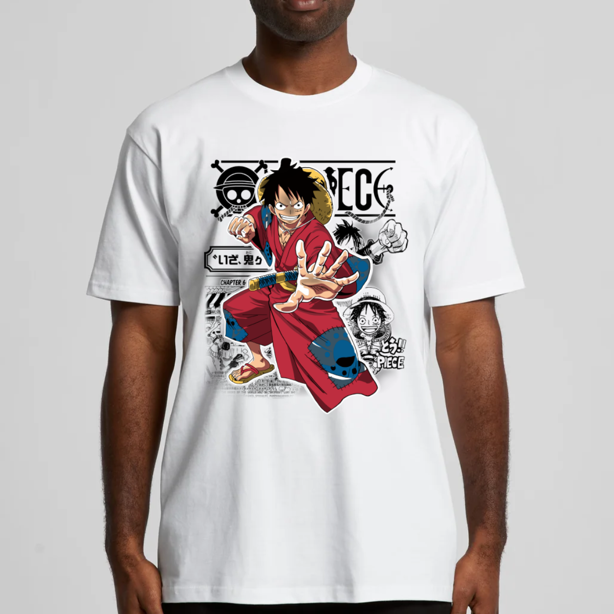 One Piece V39 Luffy T-Shirt Japanese Anime Tee