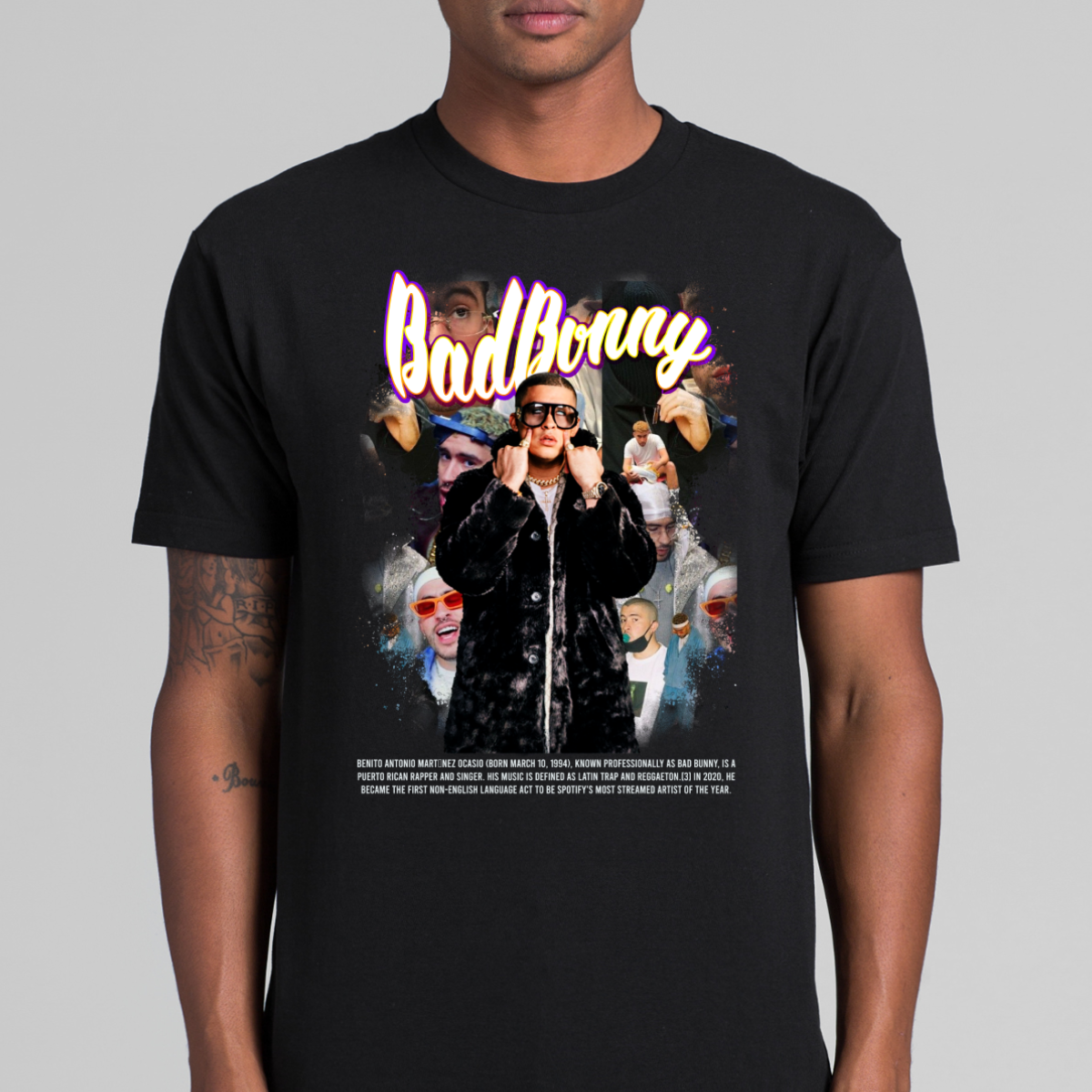 Bad Bunny V2 T-Shirt Rapper Family Fan Music Hip Hop Culture