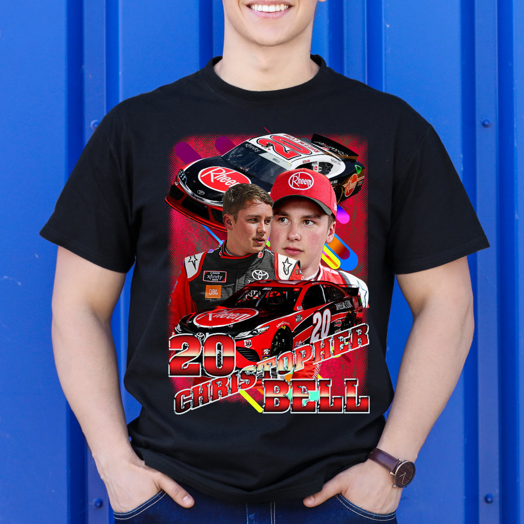 Christopher Bell Stock Car Racing T-Shirt Sport Athlete Family Tee