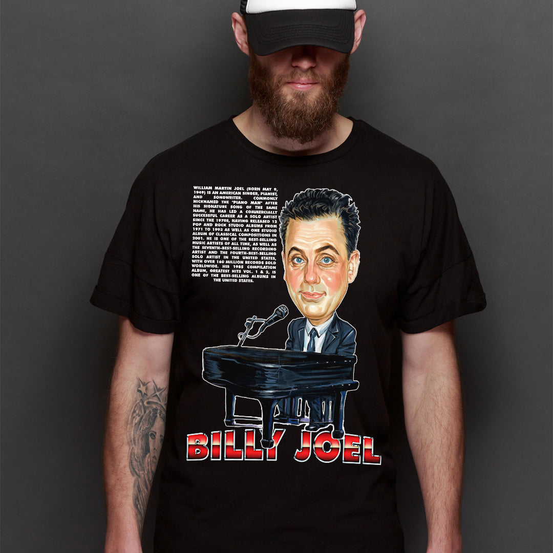 Billy Joel T-shirt Artist Family Music Tee