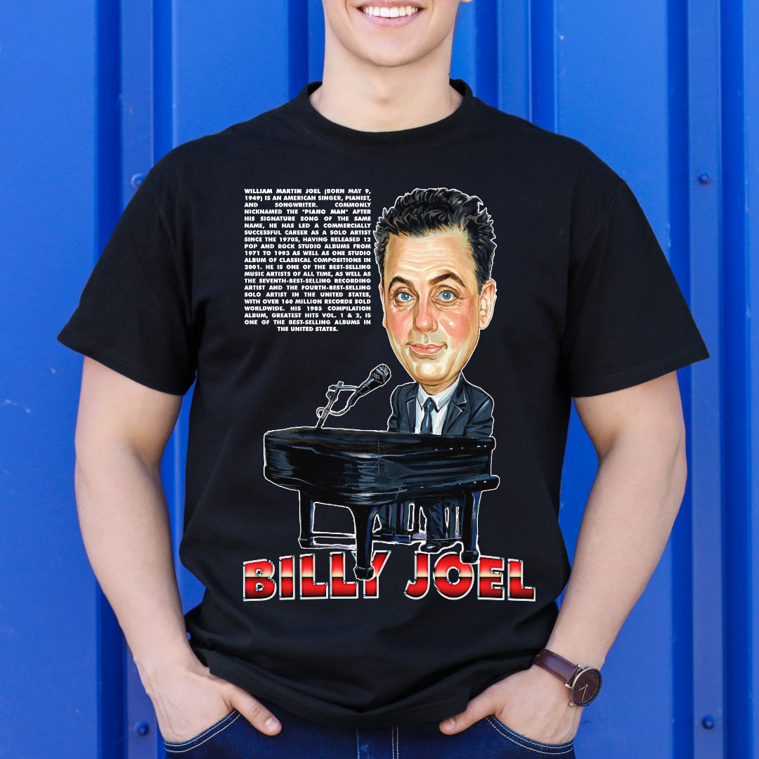 Billy Joel T-shirt Artist Family Music Tee