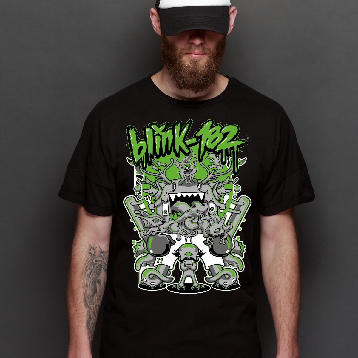 blink-182 V4 T-Shirt Band Family Tee Music Rock And Roll