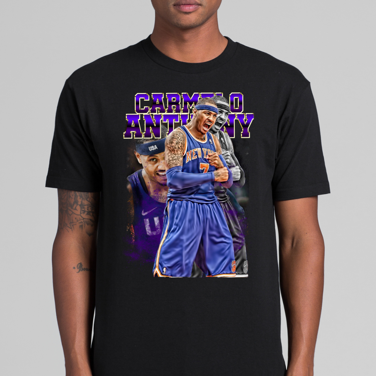 Carmelo Anthony V2 NBA T-Shirt Sport Athlete Family Tee