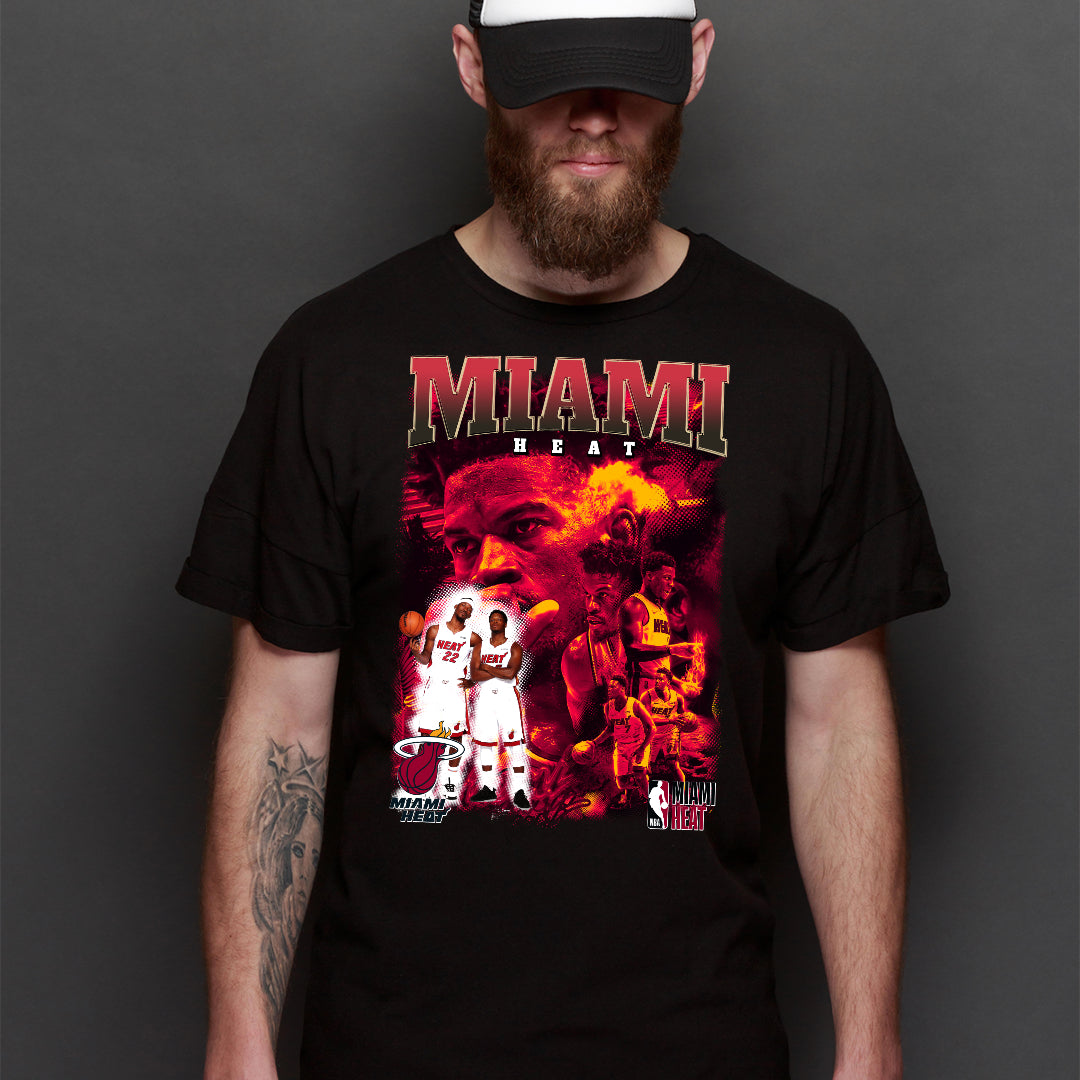 Miami Heat NBA T-Shirt Sport Athlete Family Tee