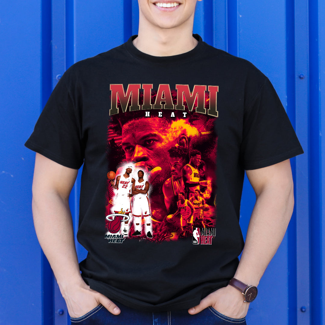 Miami Heat NBA T-Shirt Sport Athlete Family Tee