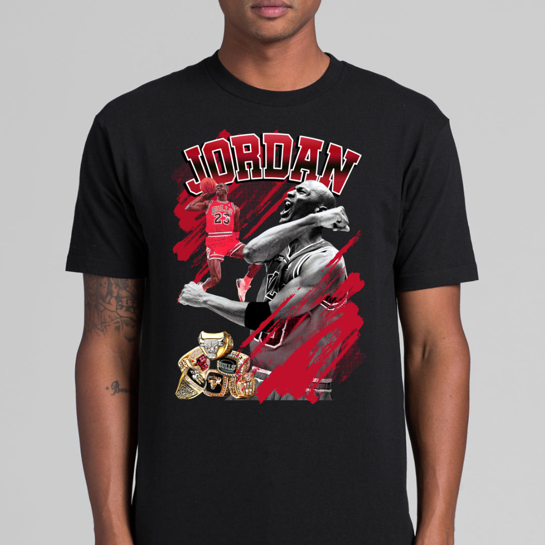 Michael Jordan V7 NBA T-Shirt Sport Athlete Family Tee