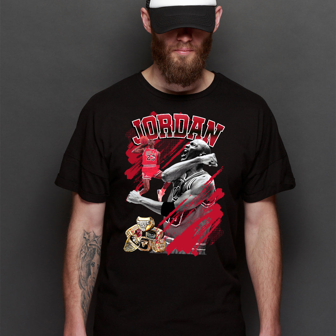 Michael Jordan V7 NBA T-Shirt Sport Athlete Family Tee