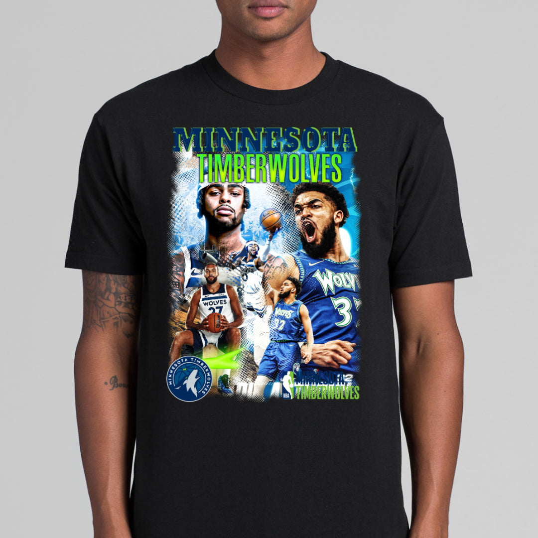 Minnesota Timberwolves NBA T-Shirt Sport Athlete Family Tee