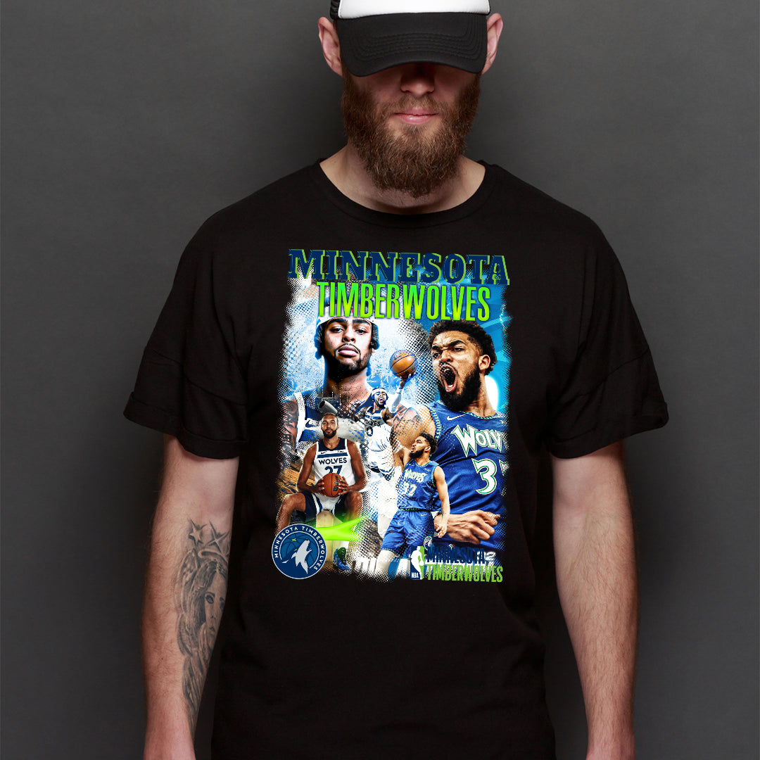 Minnesota Timberwolves NBA T-Shirt Sport Athlete Family Tee
