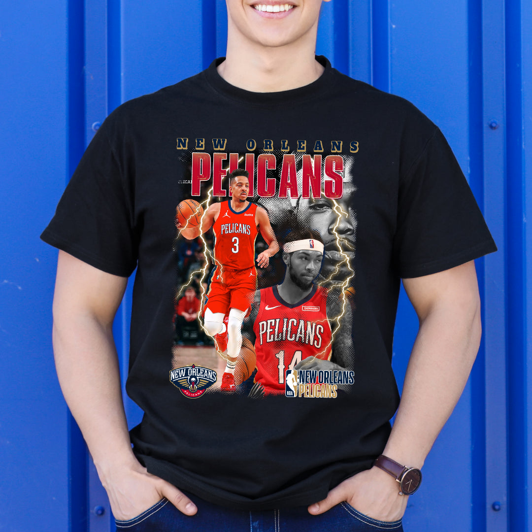 New Orleans Pelicans NBA T-Shirt Sport Athlete Family Tee