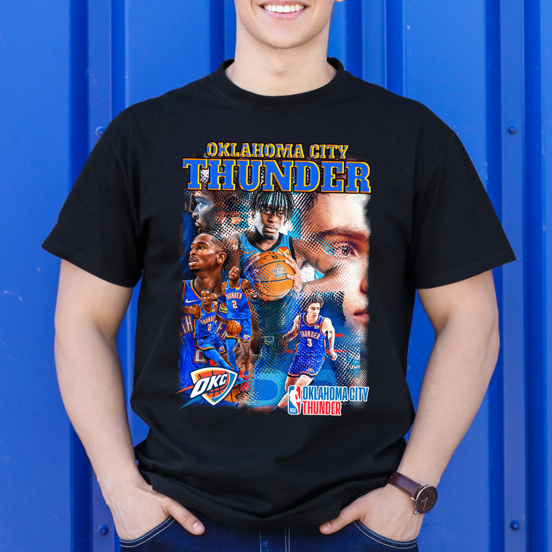 Oklahoma City Thunder NBA T-Shirt Sport Athlete Family Tee