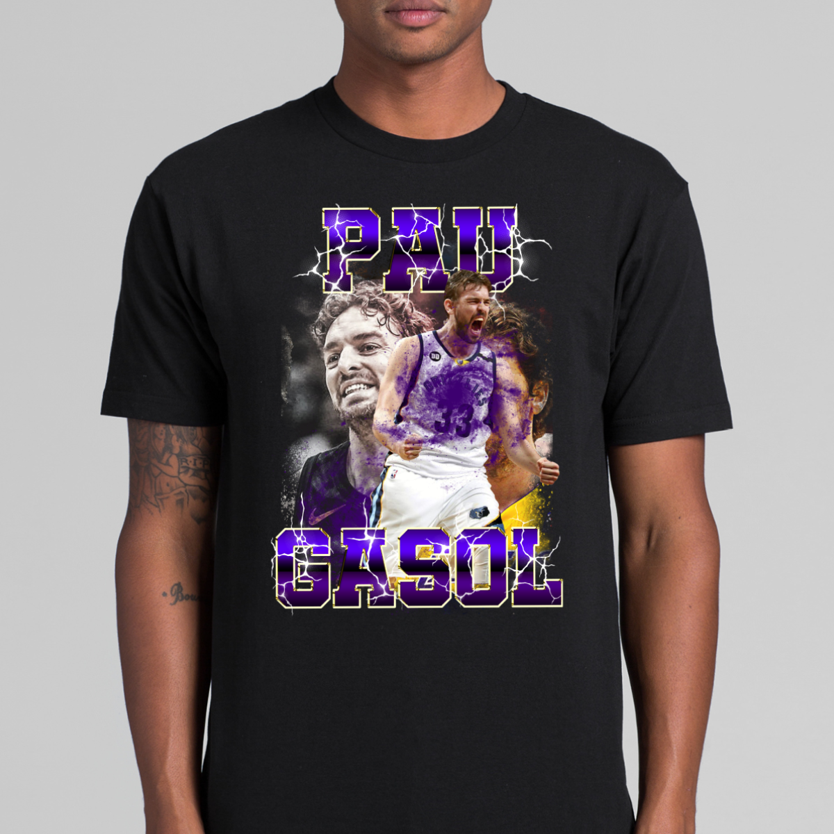 Pau Gasol NBA T-Shirt Sport Athlete Family Tee