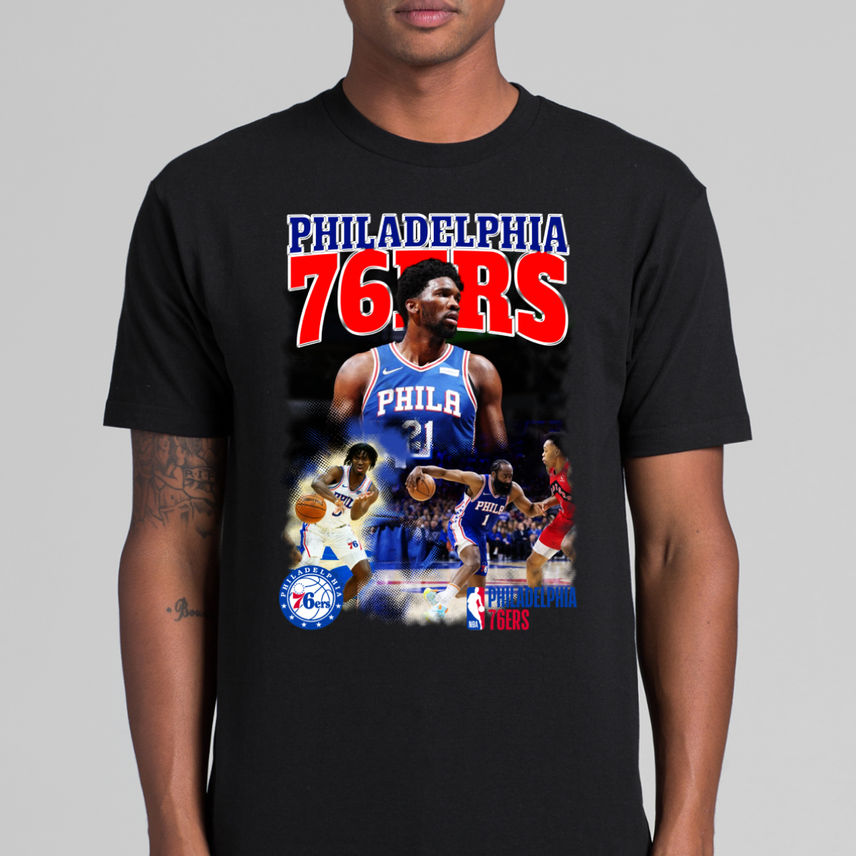 Philadelphia 76ers NBA T-Shirt Sport Athlete Family Tee