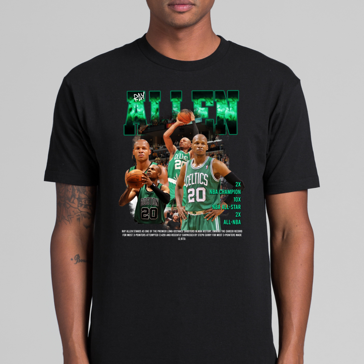 Ray Allen NBA T-Shirt Sport Athlete Family Tee