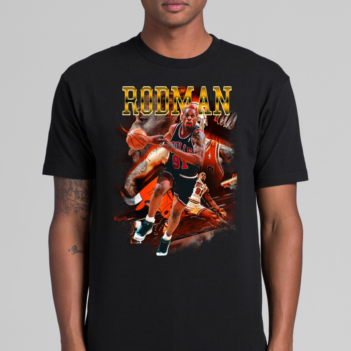 Dennis Rodman V9 NBA T-Shirt Sport Athlete Family Tee