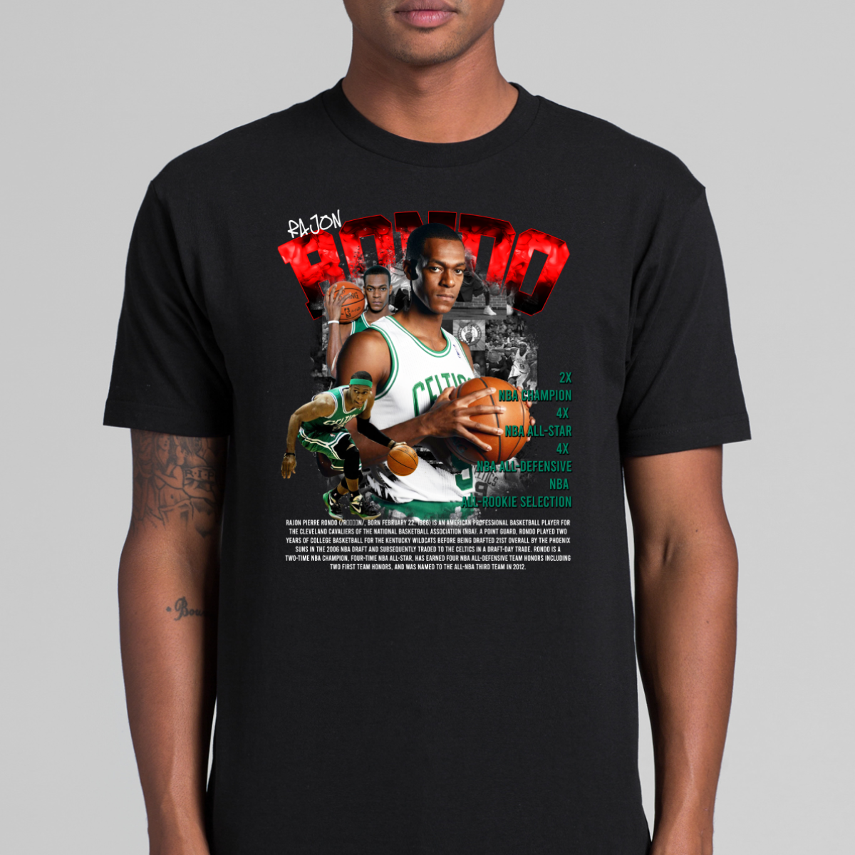 Rajon Rondo V4 NBA T-Shirt Sport Athlete Family Tee