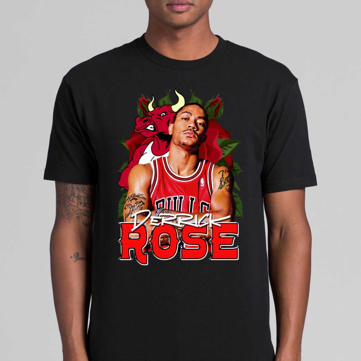 Derrick Rose V5 NBA T-Shirt Sport Athlete Family Tee