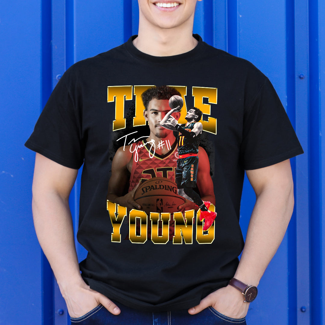 Trae Young NBA V2 T-Shirt Sport Athlete Family Tee