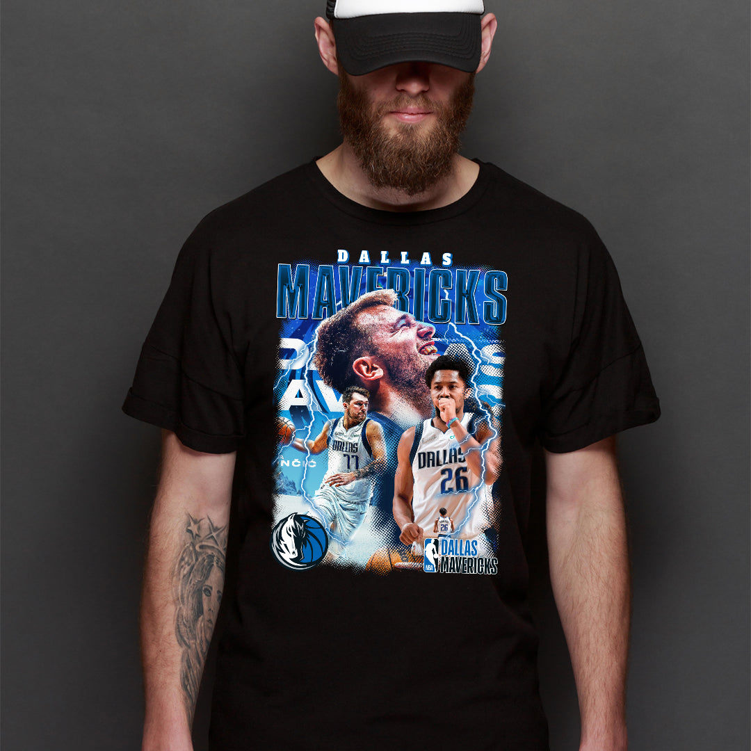 Dallas Mavericks NBA T-Shirt Sport Athlete Family Tee