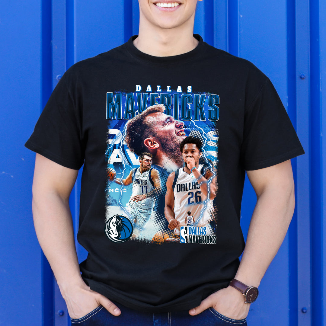 Dallas Mavericks NBA T-Shirt Sport Athlete Family Tee