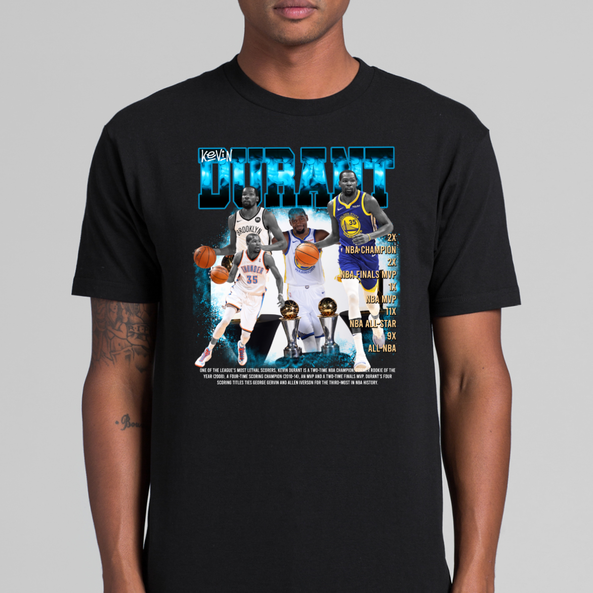 Kevin Durant V3 NBA T-Shirt Sport Athlete Family Tee