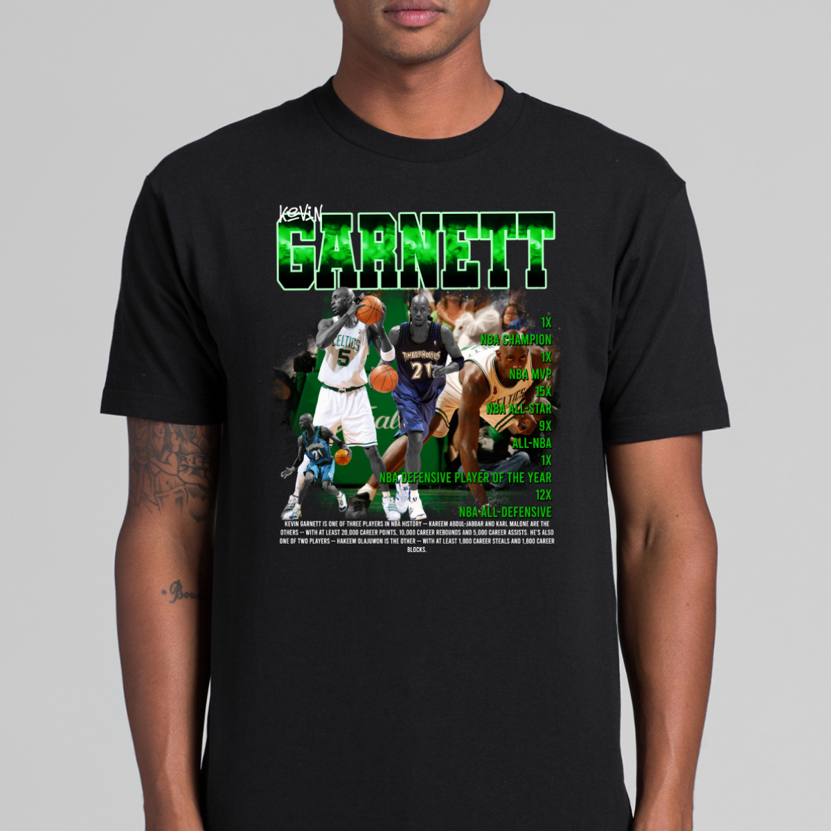 Kevin Garnett V2 NBA T-Shirt Sport Athlete Family Tee