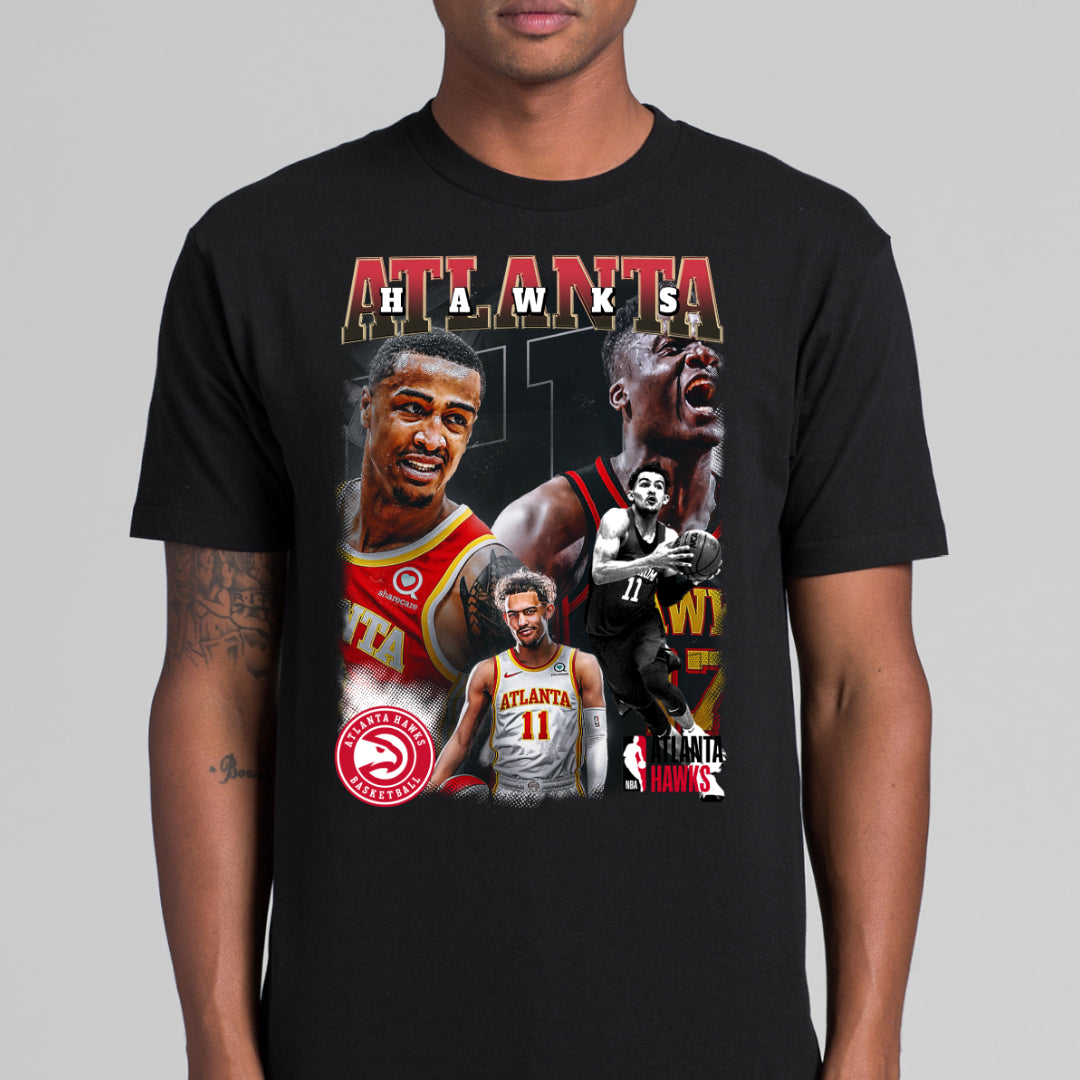 Atlanta Hawks NBA T-Shirt Sport Athlete Family Tee