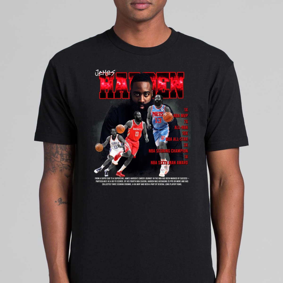 James Harden V9 NBA T-Shirt Sport Athlete Family Tee