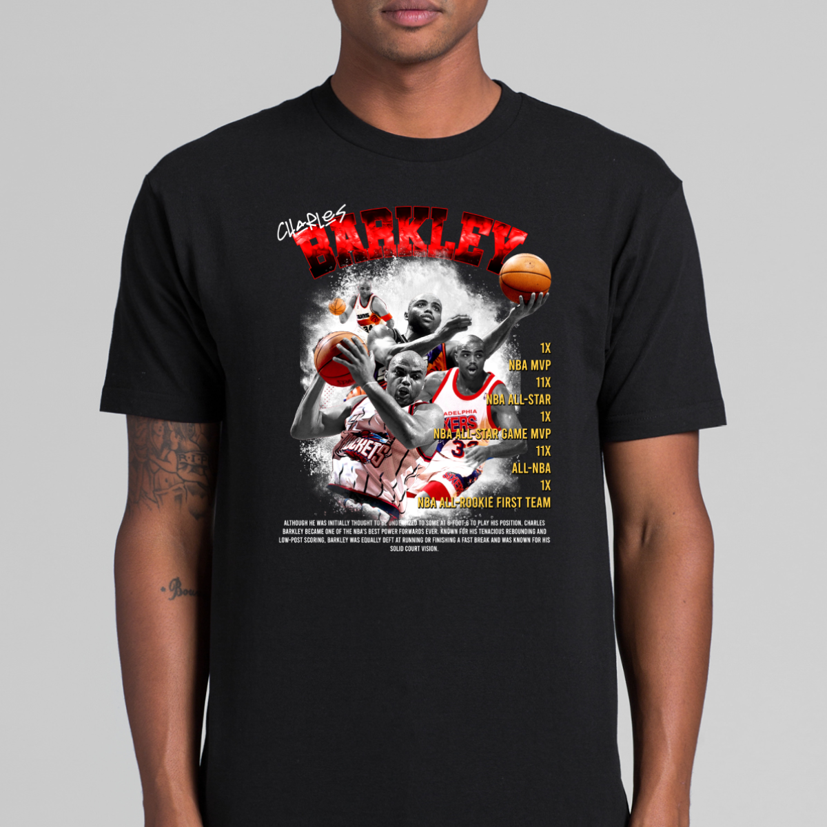 Charles Barkley NBA T-Shirt Sport Athlete Family Tee