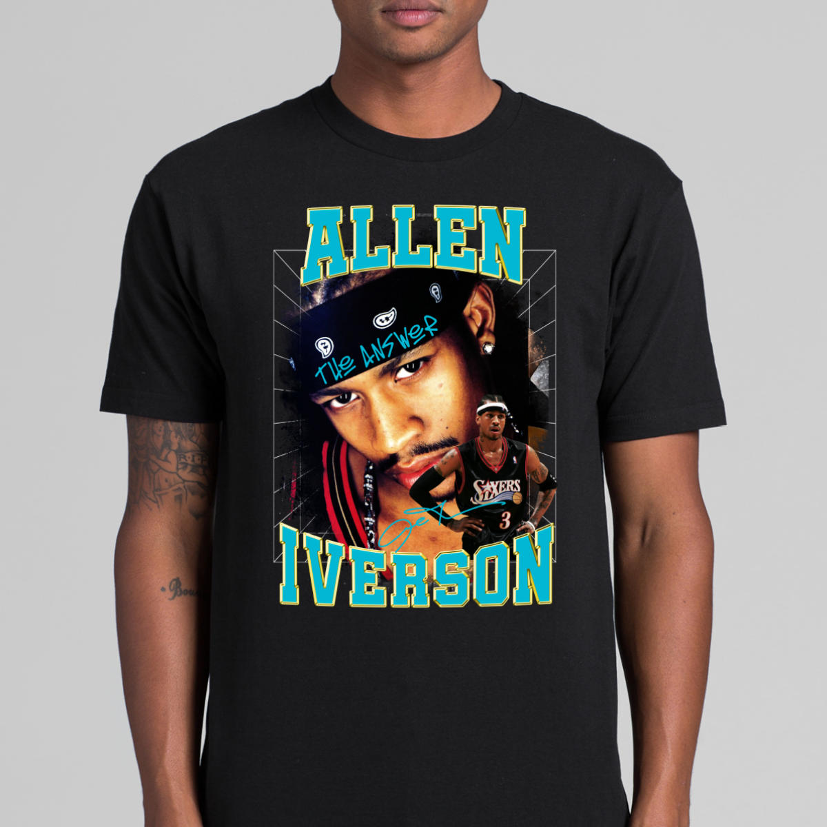 Allen Iverson V7 NBA T-Shirt Sport Athlete Family Tee