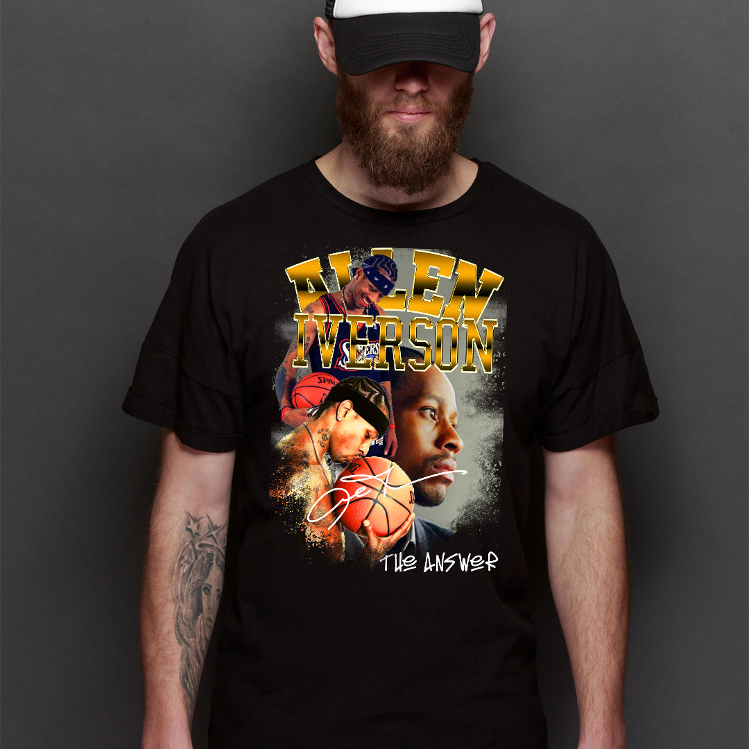 Allen Iverson V5 NBA T-Shirt Sport Athlete Family Tee