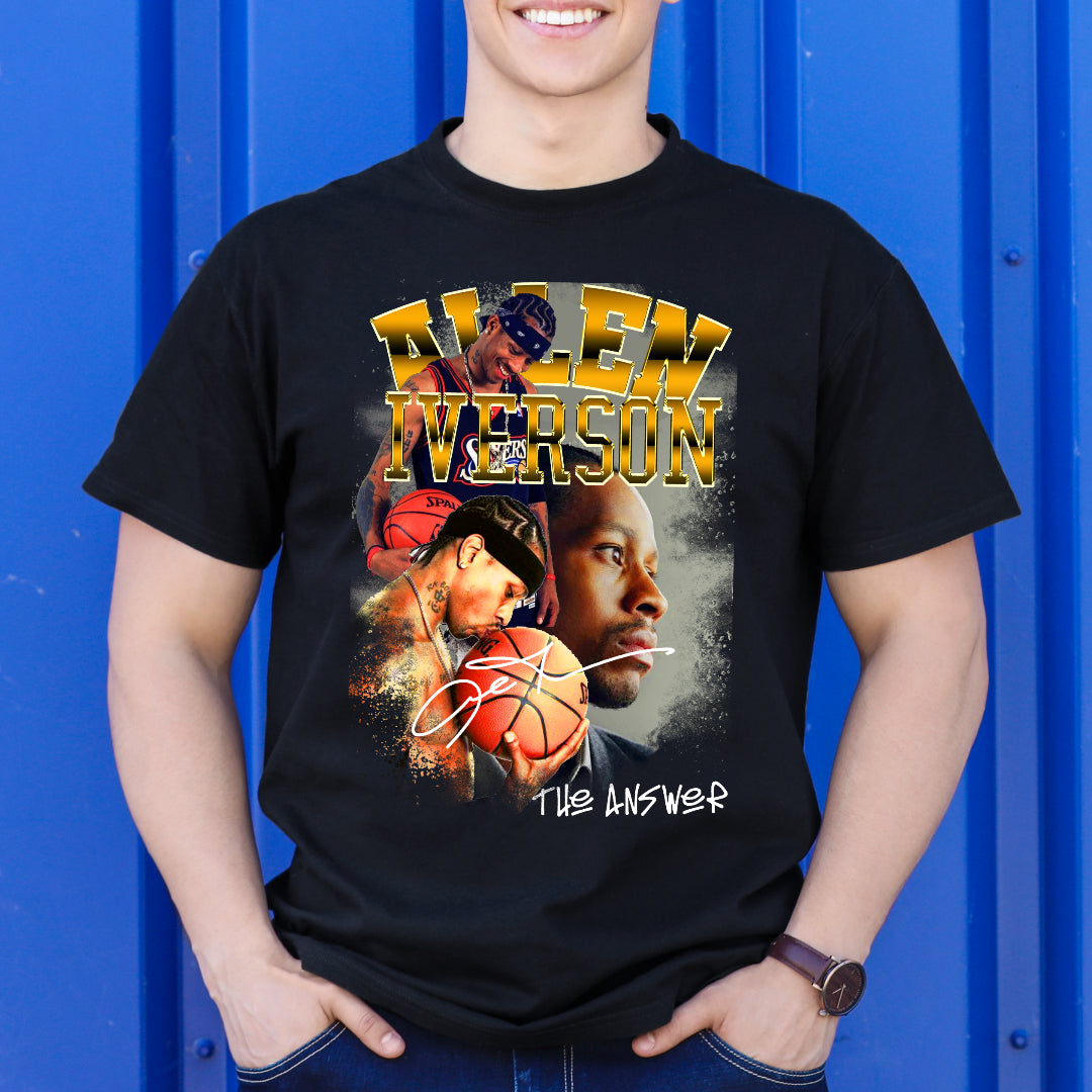 Allen Iverson V5 NBA T-Shirt Sport Athlete Family Tee